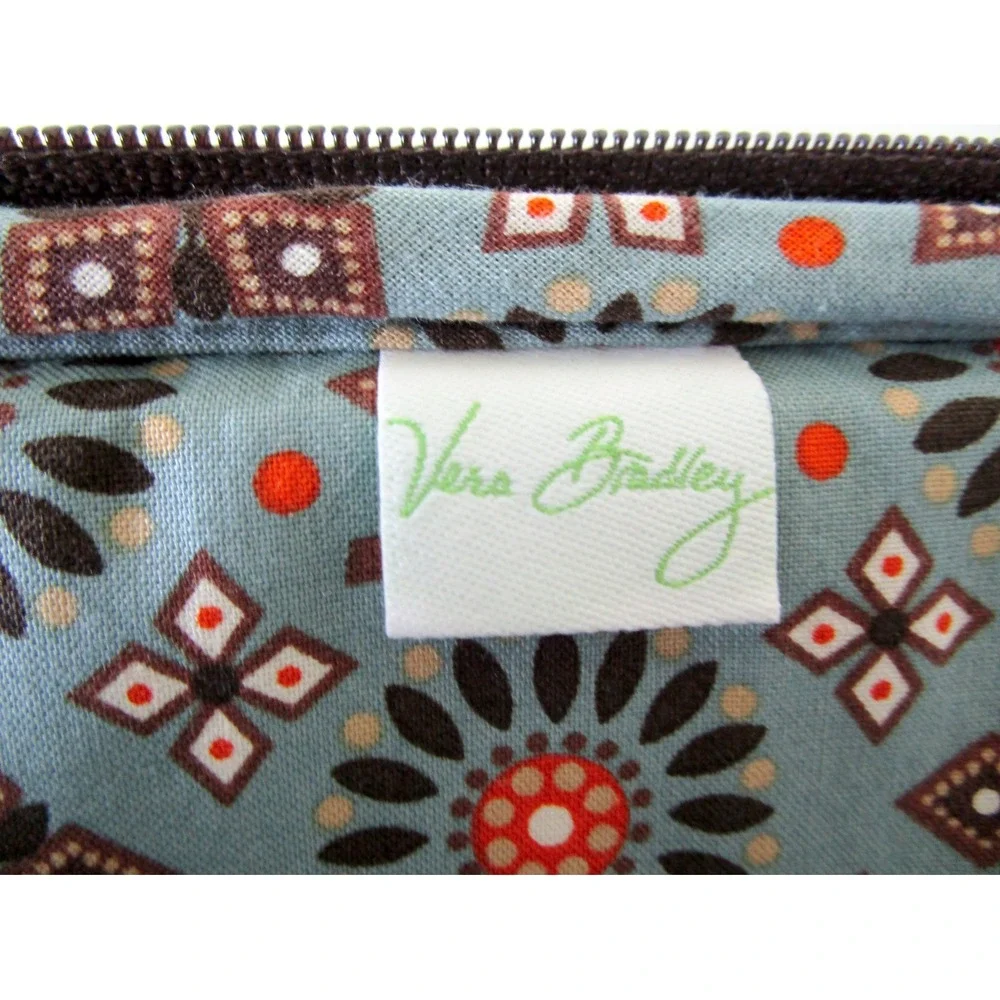 Vera Bradley Tablet Sleeve Padded Canyon Brown Blue Interior E-Reader